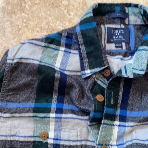 J Crew men’s slim flannel size small - Picture 3 of 4